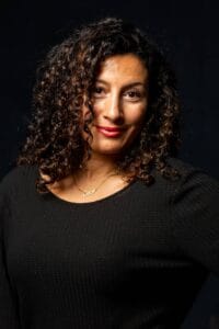 Portrait of Lisa Carter black background